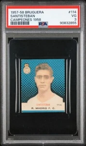 SANTISTEBAN * PSA 3 * POP 1 * 1957-58 BRUGUERA #114 CAMPEONES 1958 REAL MADRID - Picture 1 of 3