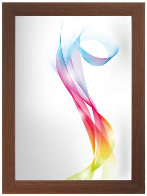 FRAMO Cornice foto su misura Wengé marrone 72x10 cm a 72x150 cm Cornici poster