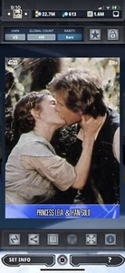 Topps Star Wars Digital Card Trader Leia & Han Solo Vintage 3 Variant Award - Picture 1 of 1