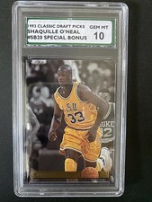 Shaquille O’Neal 1993 Classic Special Bonus Rookie #SB20 Graded SPA 10 GEM MT