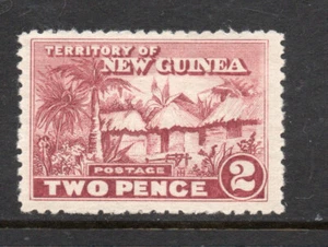 1925 New Guinea Native Huts (Mint). Two Pence 2d. Claret. SG127 - Picture 1 of 2