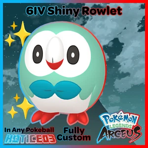 ✨ Shiny Rowlet / Alpha Max Stat ✨ Pokemon Legenden: Arceus 🚀Schneller Pokémon Handel🚀 - Bild 1 von 4