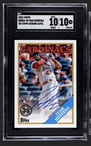 2023 Topps Ivan Herrera Rookie Auto #88BA-IH SGC 10/10 Cardinals!