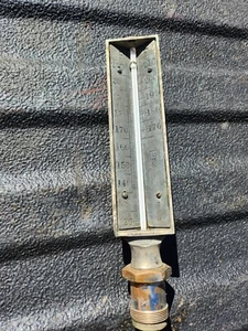 Antique TAG USA Thermometer W 26" Probe Stem  Steampunk Parts Repair Boiler  - Picture 1 of 8