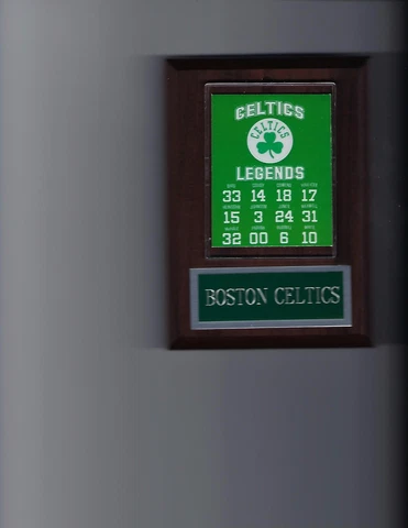BOSTON CELTICS LEGENDS PLAQUE NBA BASKETBALL NBA BIRD COUSY HAVLICEK RUSSELL Cover