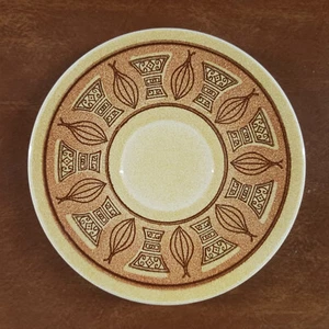 Platillo de taza de té MCM Taylor Smith & Taylor Ironstone dorado miel hecho en EE. UU. - Imagen 1 de 6