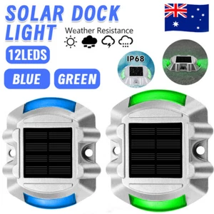 12LED Solar Driveway Light Deck Pathway Lights Solar Dock LED Light Safety Light - Picture 1 of 14