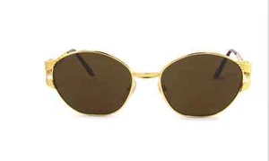 Roberto Capucci 852 Large Oval Metal 58 mm Ornate Beaded Sunglasses Italy NOS - Picture 1 of 10
