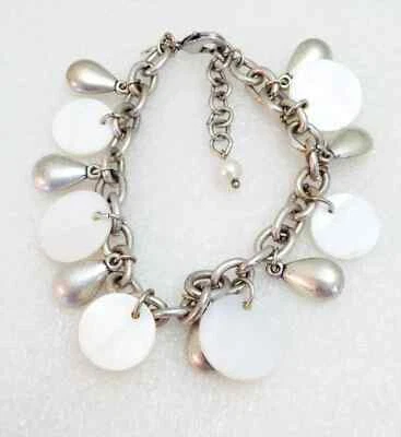 Pulseira de madrepérola Premier Designs Joias LINHO BRANCO nova na bolsa - Imagem 1 de 3