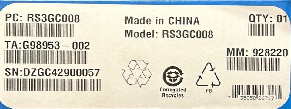 Intel RS3GC008 RAID Controller Low Profile MD2  12 Gb/s SAS/SATA NEW RETAIL BOX - Image 1 of 1