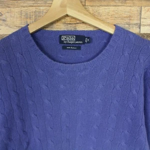 Polo Ralph Lauren 100% Cashmere Crewneck Sweater Size M Mens - Picture 1 of 8