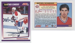 1991-92 Score American Mathieu Schneider #105