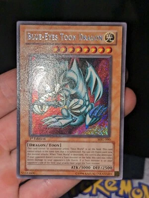 Yu-Gi-Oh! Blue-Eyes Toon Dragon Magic Ruler MRL-000 1st Edition Secret Rare VLP - Image 1 of 2