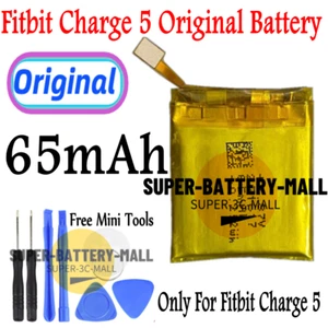 Batería original de 65 mAh para Fitbit Charge5 rastreador de actividad carga 5 baterías - Imagen 1 de 2