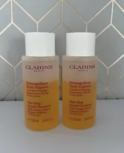 2 x Clarins One Step Facial Cleanser with Orange Extract 100ml (200ml total) - Picture 1 of 5