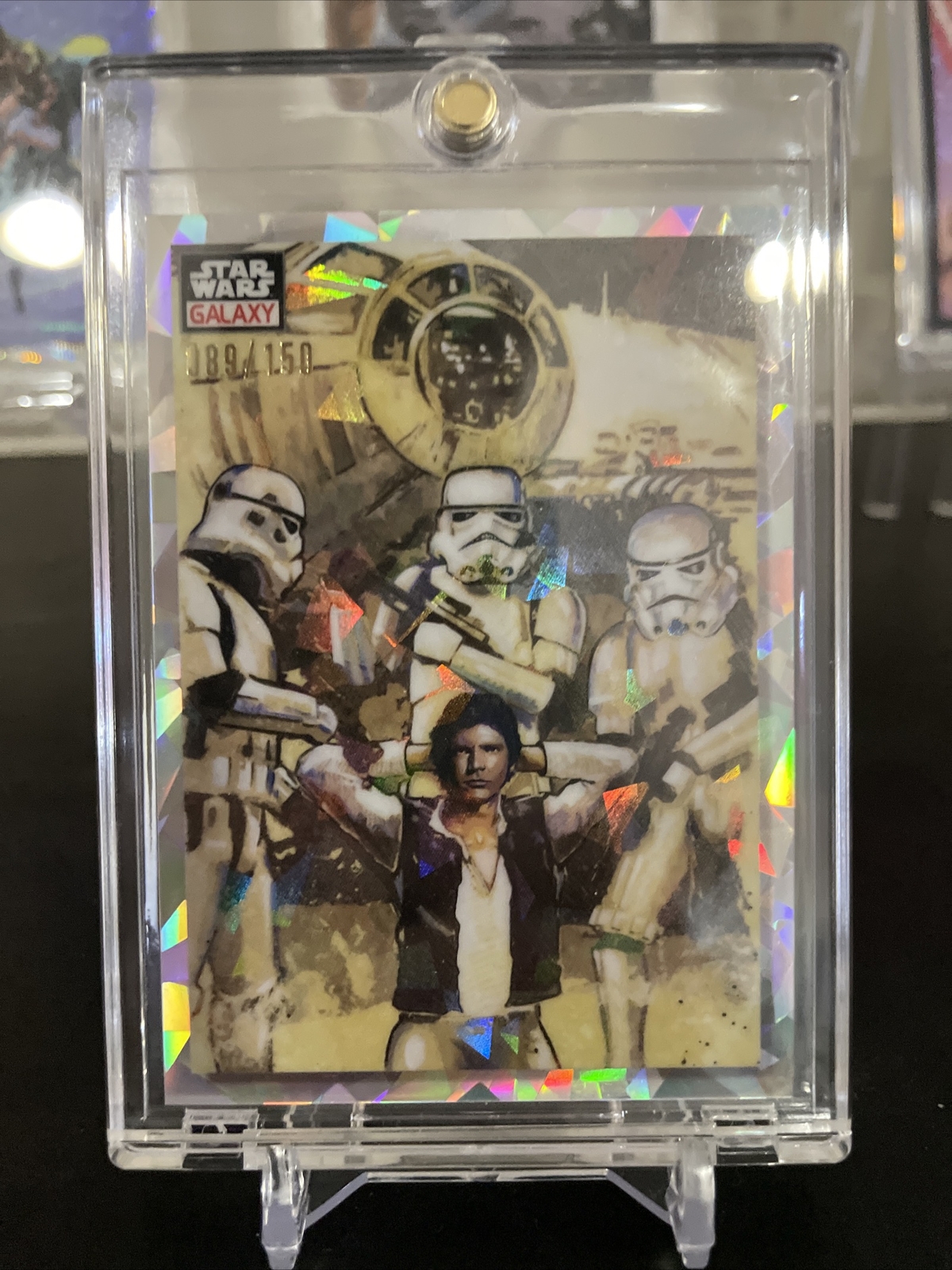2023 Topps Star Wars Galaxy Chrome The Captain Captured Atomic Refractor /150