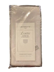 Cenefa Ascot Redondeada Liz Claiborne Lisette Marfil Transparente 60""x20"" NUEVO Egipto 2014 - Imagen 1 de 8