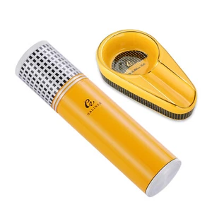 Estuche humidificador de cigarros de viaje Galiner humidificador higrómetro cenicero de cigarros de cerámica - Imagen 1 de 11