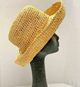 Vtg Woman's BETMAR of NY Straw Hat Summer Beach RN 29219 Style C4048 - Picture 1 of 11