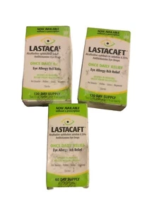 Lastacaft Daily Eye Allergy Itch Relief Drops - Two 5 ml Bottles - Exp 1/2024 - Picture 1 of 1