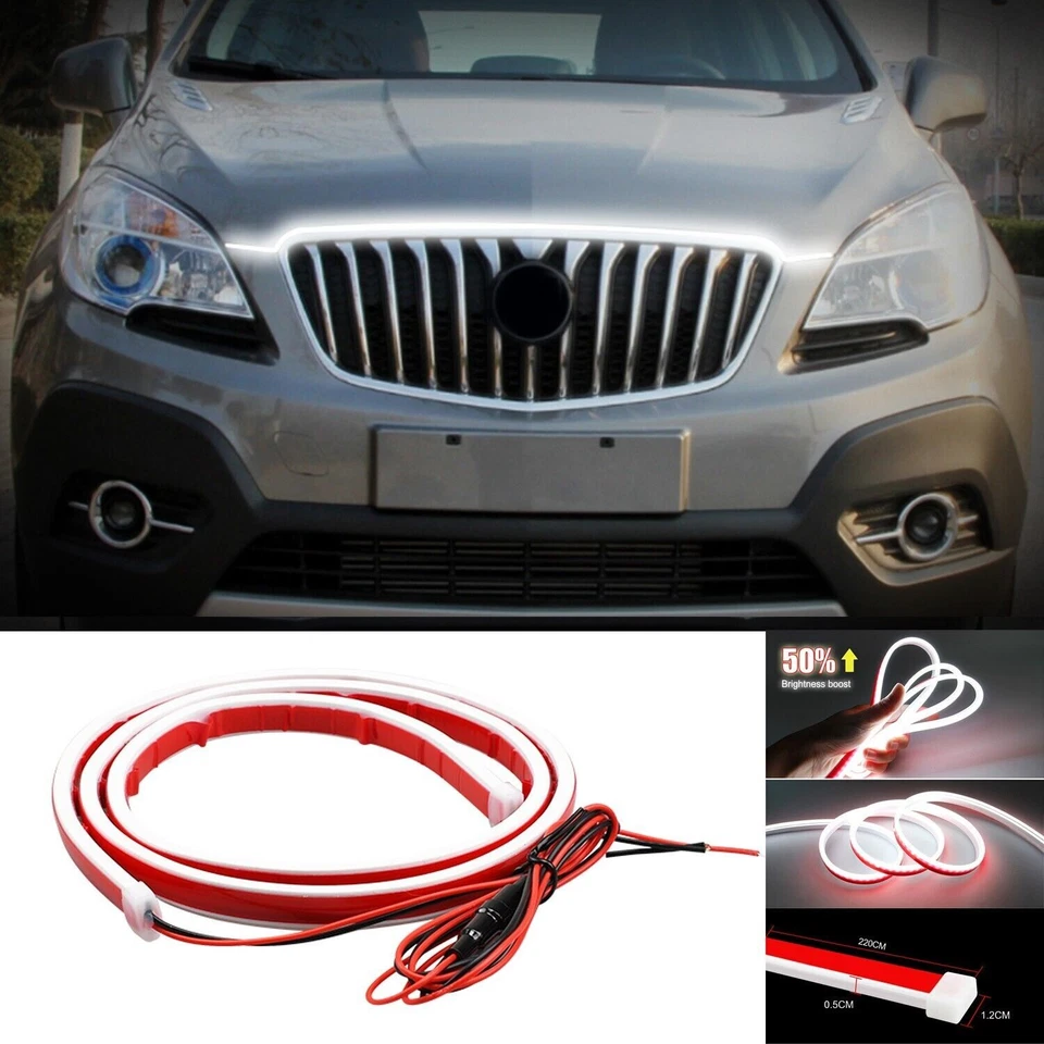 86" Dynamic LED Running Light Front Hood Strip Ambient Lamp For Buick Encore - Image 1 of 4
