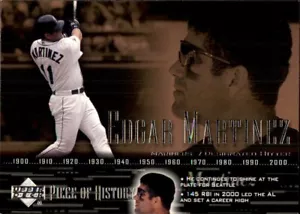 2002 pièce d'histoire du pont supérieur #14 Edgar Martinez SEATTLE MARINS - Photo 1 sur 2