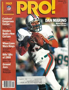 1984 Pro Football magazine Dan Marino Miami Dolphins VG - Picture 1 of 1