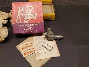 Vtg K&B Torpedo .15 15R Series 61 Model Plane Engine Airplane Tether Car Motor - Picture 1 of 11