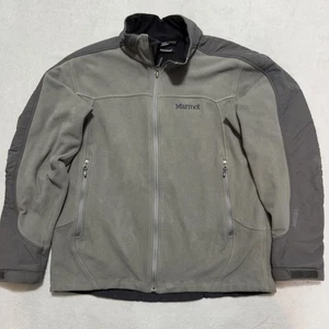 Marmot Jacket Mens Medium Gray Windstopper Gore Fleece Full Zip Outdoor Hiking - Picture 1 of 13
