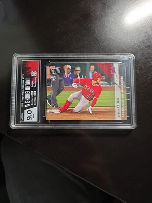 Shohei Ohtani 2018 Topps Now #72J Japanese Kanji Variation Rookie RC HGA 9 - Image 1 of 3