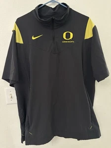 Oregon DUCKS Football TEAM ISSUED Nike 1/4 Zip JACKET Men's  XL *READ* - Picture 1 of 22