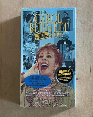 CAROL BURNETT Show Stoppers (2001) VHS Preview Copy Outtakes Bloopers Clip Show - Image 1 of 4