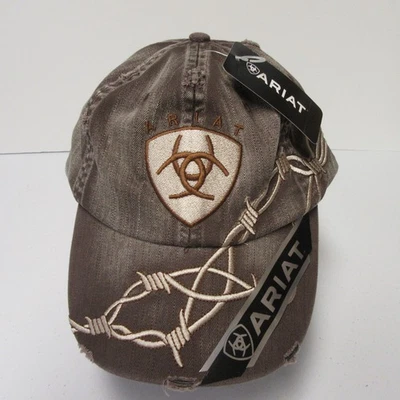 Gorra de Béisbol Ariat Gorra Para Hombre Ajustable "Logo Alambre de Púas" Nueva con Etiquetas Foto 1 de 4