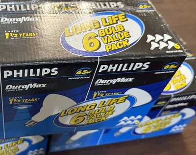 Philips 65W Br30 Soft White Indoor Flood Light Bulbs 6 Pack Dimmable - Image 1 of 4
