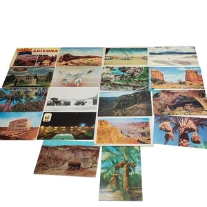 18 Arizona Post Card Lot Cool Springs Cabins Tasty Foods Safford Motel Scenic - Picture 1 of 11