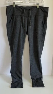 MTA Sport Stretch Womens Leggings Yoga Activewear Charcoal Grey Large 12/14 - Picture 1 of 10
