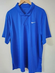 Nike Dri Fit Golf Polo Größe 2XL Herren Game Royal Kurzarm FZ5646 480 Neu mit Etikett - Bild 1 von 3