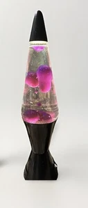 Lava Lite Lamp 8409 Purple/Clear 1990s Midnight Series Vintage - Picture 1 of 5