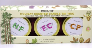 Trader Joe's - Holiday Duftkerze Dose Trio - Sojawachsmischung - Bild 1 von 8