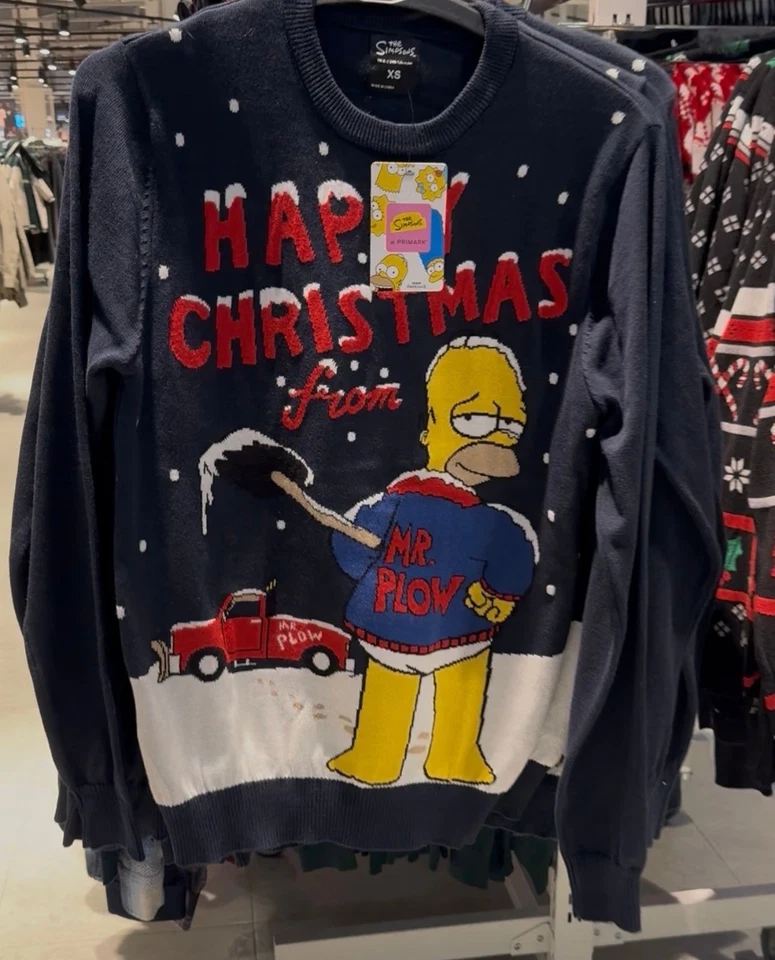 Simpson sweater Christmas new with tag winter PRIMARK