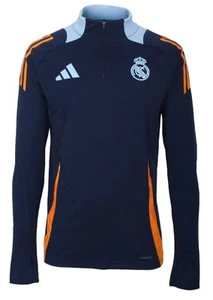 Adidas Hombres Real Madrid Camisetas de Entrenamiento Fútbol Azul RMFC Run Camiseta Jersey JE4205 - Imagen 1 de 6