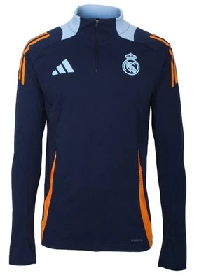 Adidas Men Real Madrid Training Shirts Soccer Blue RMFC Run Tee Jersey JE4205 - Image 1 of 4
