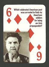 Ezra Pound Poet Author Neat Playing Card #5Y4 BHOF