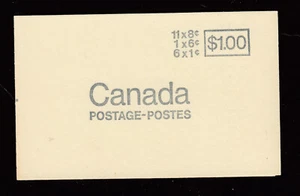 1967 #BK70b(TAGGED OP4) QUEEN ELIZABETH II $1.00 CENTENNIAL BOOKLET NH - Bild 1 von 2