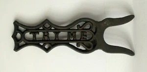 Antique Cast Iron "TRUY ME" Boot Jack Figural Folk Art Americana - Picture 1 of 8