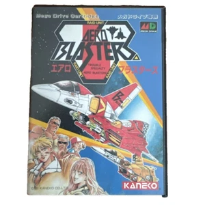AERO BLASTERS Mega Drive / GENESIS MD SEGA MEGADRIVE REG CARD wtih case - Picture 1 of 8