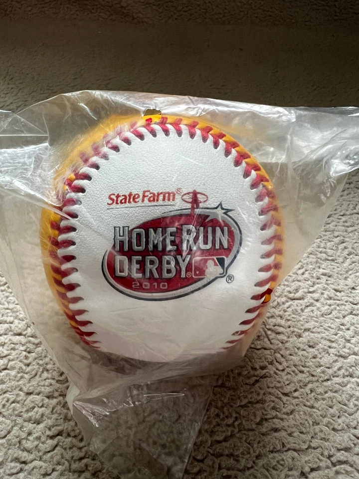 2010 Официальный State Farm Home Run Дерби Золотой Денежный Мяч Бейсбол Запечатанный Анахайм - Изображение 1 из 3