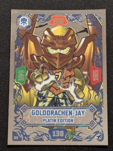 LEGO Ninjago Serie 8 NL Trading Card Nr. 89 - Golddrachen - Jay - Platinum Karte - Bild 1 von 2