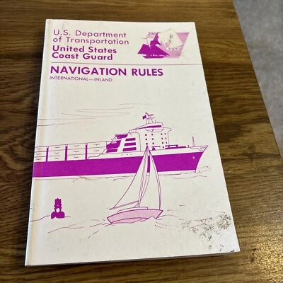 US Department of Transportation US Coast Guard Navigation Rules 1990 Trade PB - Image 1 of 4