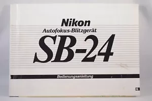 Mode d’emploi Allemand Flash NIKON SB-24 Blitz Bedienungsanleitung - Deutsche - Foto 1 di 1